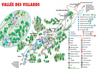 Carte Touristique de la Vallée des Villards