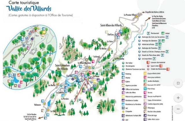 Map of the villages