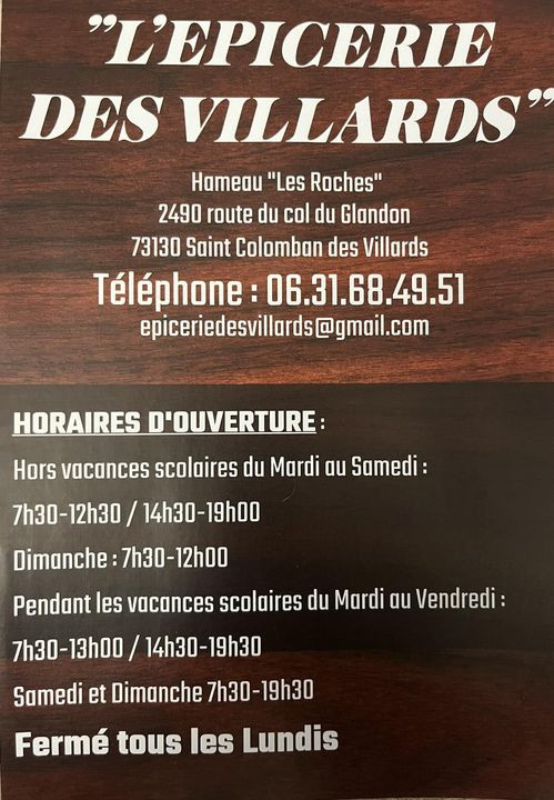 Épicerie des Villards