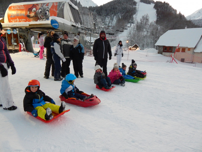 course de luge - © OT Espace Glandon course de luge
