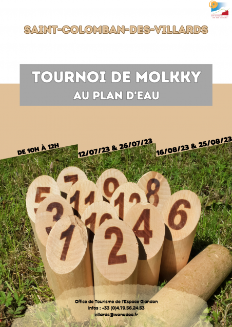 Affiche du tournoi de molkky