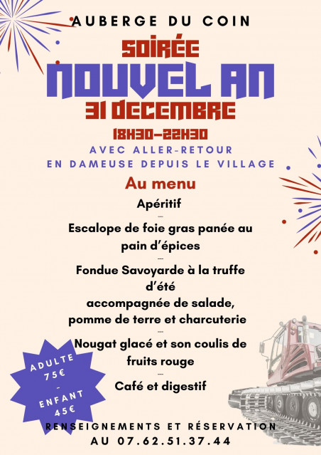 soirée de fête avec aller-retour en dameuse_Saint-Colomban-des-Villards
