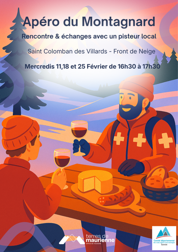 Apéro du Montagnard - Rencontre & échanges avec un pisteur local_Saint-Colomban-des-Villards - © OT Terres de Maurienne Apéro du Montagnard - Rencontre & échanges avec un pisteur local_Saint-Colomban-des-Villards
