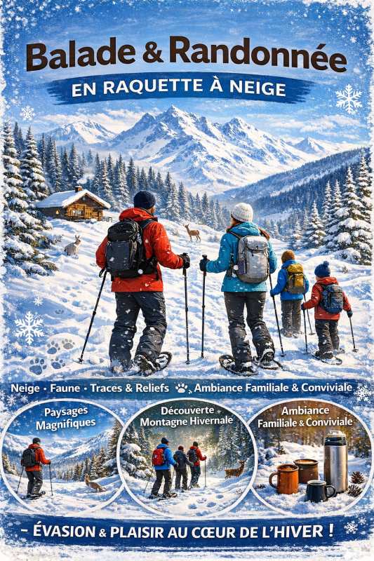 Balades et randonnées raquettes à neiges_Saint-Colomban-des-Villards - © office de tourisme Balades et randonnées raquettes à neiges_Saint-Colomban-des-Villards